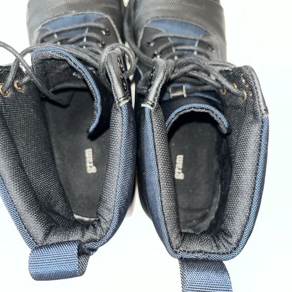 Gram Men’s Triple Textured High Top Sneaker Worn 1X Navy/Black Size 9.5 (43) - Picture 8 of 11